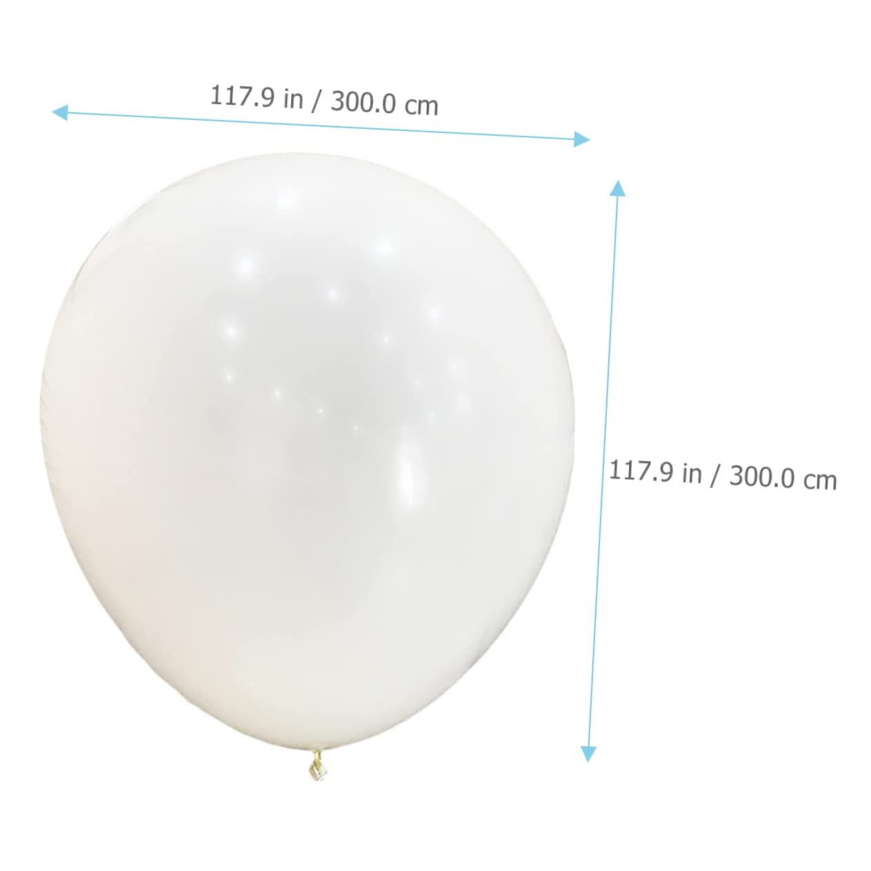 Runder Weißer Riesen Latexballon für Partydeko und Fotos