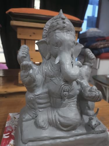 Image of Urja Natural Clay Ganesha Idol Making DIY Kit | Ganpati Craft Kit | Shadu Mitti Ganesh Murti Kit | Festival Gift Pack