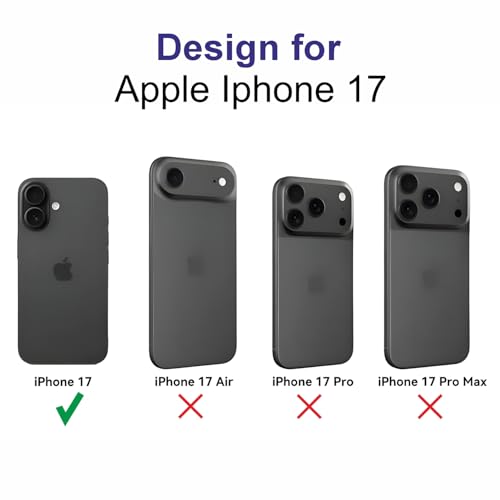 Image of AIBEX Clear Mag-Saf Case for iPhone 17-1,500 G Strong Magnetic Lock, Crystal-Clear Anti-Yellowing Back | Military-Grade Drop Protection | Camera Guard, Slim & Lightweight - Black