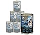 Dehner Wild Nature Hundefutter Gebirgssee, Nassfutter getreidefrei / zuckerfrei, für ausgewachsene Hunde, Lachs / Huhn, 6 x 400 g Dose (2.4 kg)