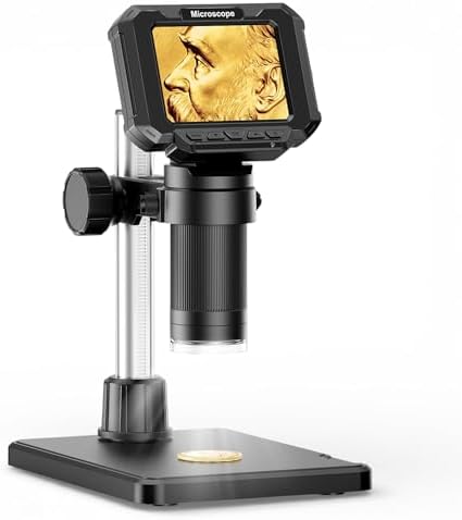 Amazon.com: Aikokkl Coin Microscope 2.8 Inch - Up to 1000X ...
