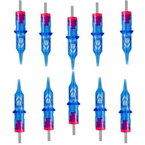 Image of 7M1 Tattoo Cartridge Needles (10 Pcs) - Shield Plus Professional Magnum Cartridge for Shading & Filling - Compatible with All Cartridge Machines