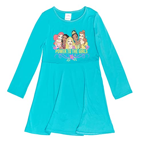 Disney Princess Tiana Belle Moana Ariel Rapunzel Big Girls Dress 2 Pack 10-12 Blue/Purple #TOP4