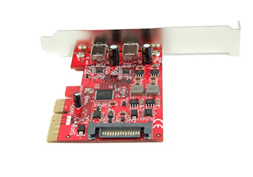 image for Ableconn PU31-2C-2 USB 3.1 Gen 2 (10 Gbps) 2-Port Type-C PCI Express (