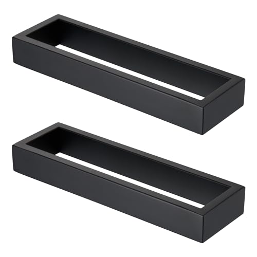 KOKOSIRI Towel Rings Matte Black Hand Towel Bar Holder 9-Inch