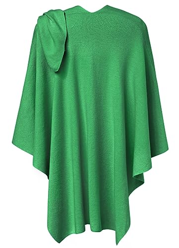 Image of PULI Womens Cross Front Poncho Shawl Wrap Elegant Wedding Formal Gift