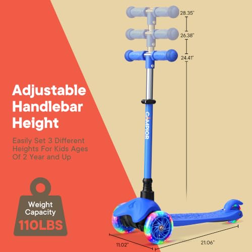 Blue Mini 3 Wheel Scooter