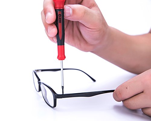 Efficere SD-002 9-Piece Precision Screwdriver Set | Phillips #0, 00, 000 | Flat 1.5Mm, 2.0Mm, 2.5Mm | Torx T5, T6, T7 | Durable Chrome Vanadium Steel Shaft thumb #7