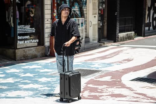 Image of Acer Predator Street-Style Carry-on 20-Inch Carry-On Luggage Laptop Bag | Silent Dual-Row Wheels | Front-Opening Design | Laptop and Tablet Compartment | TSA Approved Lock | Matte Gray
