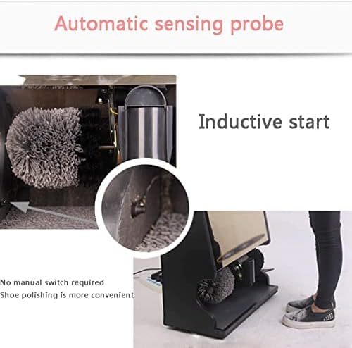 Lucidatrice automatica per scarpe con tecnologia a induzione, kit di pulizia multi spazzola per una lucentezza senza sforzo, ideale per hotel, ingressi e centri vendite