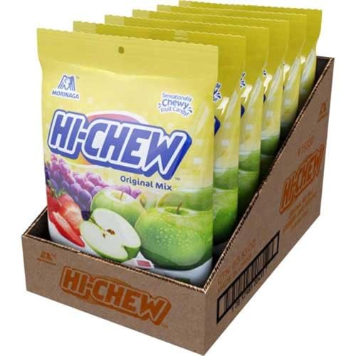 Hi Chew Fresa Uva Manzana Dulce Original 100 g x6 miniatura 1