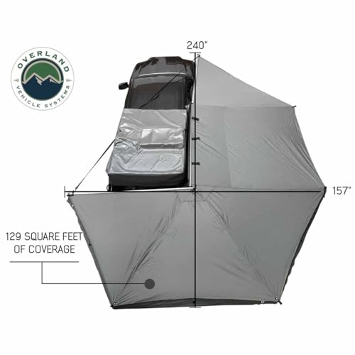 Nomadic-OVS-Awning-270-Passenger-Side-Dark-Gray-Cover-with-Black-Cover-Universal Nomadic OVS Awning 270 Passenger Side Dark Gray Cover with Black Cover Universal