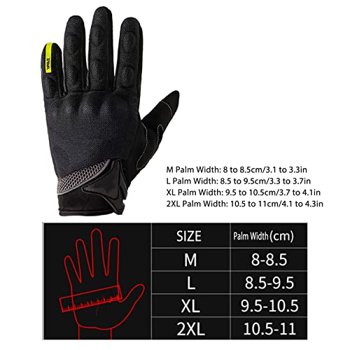 Luvas de Motocicleta para Homens e Mulheres, Luvas de Ciclismo Confortáveis ​​com Tela Sensível Ao T