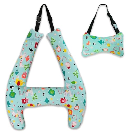 Image of Kid Car Sleeping Head Support, Car Headrest Pillow for Kids, Baby Toddler Travel Pillows, Adults and Children Neck Rest Pillow for Long-Distance Travel-P Mixed