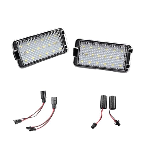 Luces matricula LED blancas homologadas para Seat Ibiza 6L Altea y Leon 1M