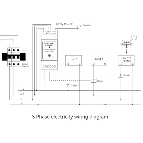 Compteur d'énergie triphasé à 4 fils pour stopper le gaspillage électrique - 7