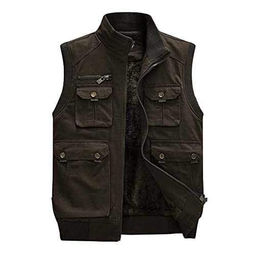 Veste homme sans manches en peluche pour vos sorties en extérieur et le quotidien décontracté