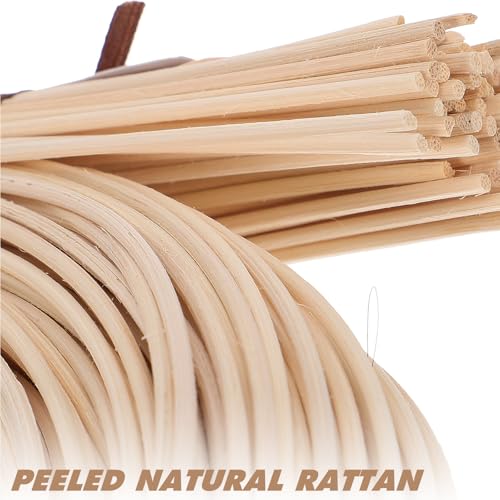 Ratán natural flexible de 2.0 mm ideal para tejer cestería resistente 3