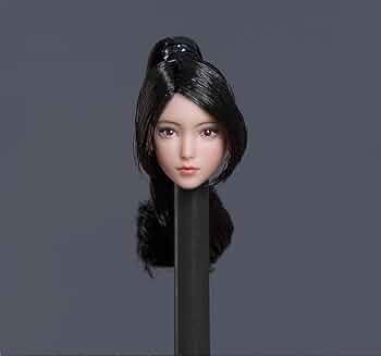 1/12 ガールヘッドE（IMT-M019E）6949 Amazon.com: 1/12 Scale Female Head Sculpt,Asian Girl Pale