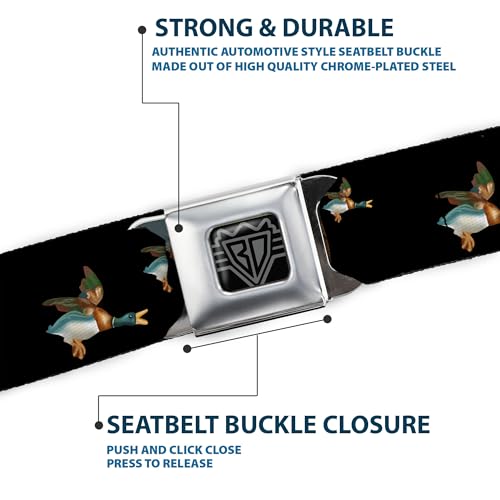 Cinturón de seguridad Buckle-Down con hebilla metálica resistente diseño multicolor XL 6