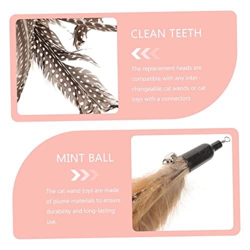 Iplusmile 8Pcs Cat Teaser Refill Exercise Accessories Sports Toys Pet Toys Hanging Cat Toy Cat Teasing Bird Fish Refill Cat Activity Toys Cat Toy Wand Replacements Cat Toys Wand Cat Toy Set #TOP3