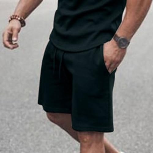 Shorts casuales de algodón para gimnasio para hombre miniatura 2