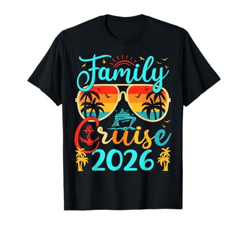 Familienkreuzfahrt 2026 sommerurlaub passende familienkreuzfahrt t-shirt