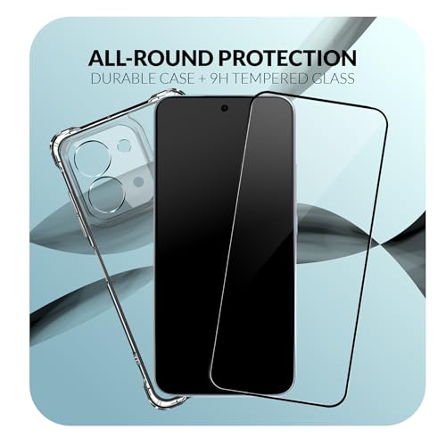 Image of Back Cover Case + Screen Protector for Redmi 15c 5G | Transparent Mobile Phone Back Case Cover for Redmi 15 c | Redmi 15c 5G TPU Transparent Mobile Phone Back Cover Case