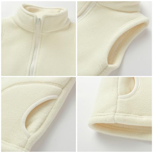 Image of Mud Kingdom Boys Girls Polar Fleece Vest Winter Thick Warm Outerwear Funny Cartoon