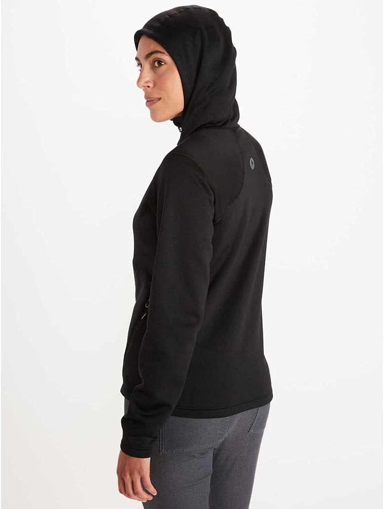 MARMOT Women's Olden Polartec Fleece Hoody - Breathable Stretch Fabric, Zip-Up Fleece Jacket with Hood & Thumbholes