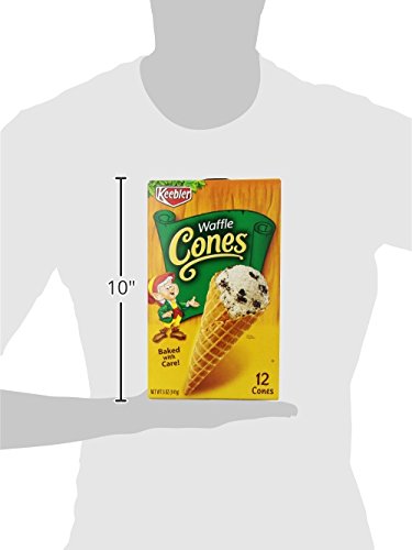 Keebler Ice Cream Cones, Waffle, 12 Count Box, 5 Ounce