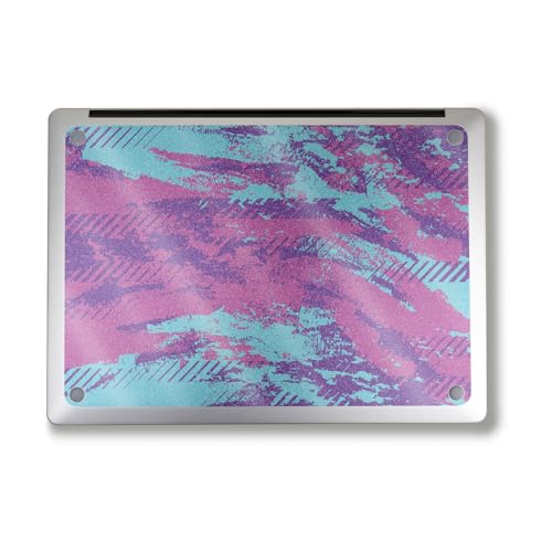 Image of Glossy Glitter Laptop Skin Compatible with Alienware M18 R2 (2024) - Grunge Purple - Premium 3M Vinyl Protective Wrap Decal Cover - Easy to Apply | Crafted in The USA by MightySkins