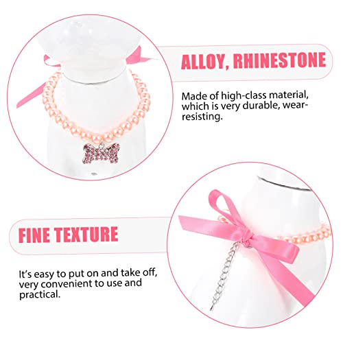 Collier perles pour chiens évite inconfort bijou ajustable animaux