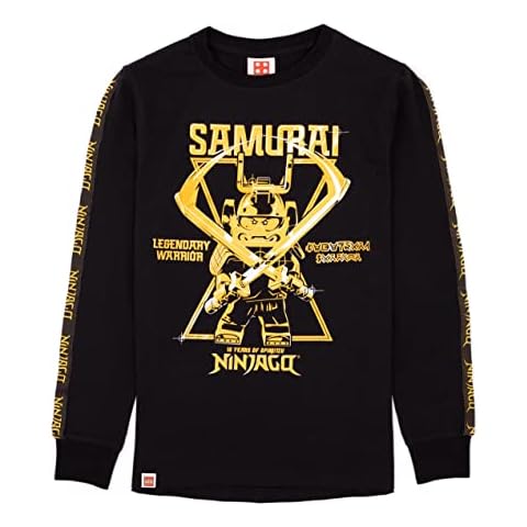 LEGO Ninjago Boys Black Long Sleeve T-Shirt Cover