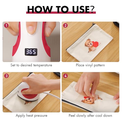 Mini presse à chaud facile pour thermocollage de précision sur petits projets - 7