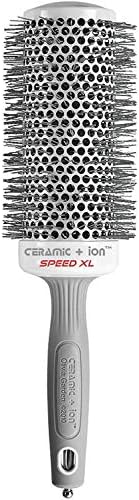 Olivia Garden Ceramic + Ion Speed XL - Extra-Long Round Thermal Hair Brush - Not Electrical - Professional Blowout Brush for Normal to Thick Hair