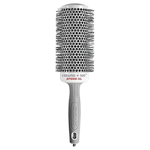 Olivia Garden Ceramic + Ion Speed XL - Extra-Long Round Thermal Hair Brush - Not Electrical - Professional Blowout Brush for Normal to Thick Hair - 2 1/8"- Diameter Barrel - CIXL-55