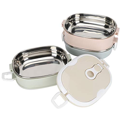 Acouto thermoboxen für speisen zum mitnehmen,thermobox lunchbox erwachsene edelstahl tragbar,essensbehälter zum mitnehmen 2 kammern,behälter zum warmha