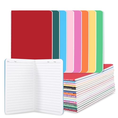 BESARME 16 Pack Mini Notebooks Bulk, A6 Small Lined Pocket Notebook Prizes for Kids Classroom Student Birthday Gifts from Teacher School Supplies Bulk