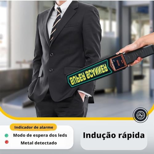 Novavida, Detector Metais Alta Sensibilidade Carregador Sensor Bastão