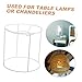 Gadpiparty Stylish Diy Lampshade Ring Frame Easy to Install Industrial Table Lamp Chandelier Stand E27 Bulb Support