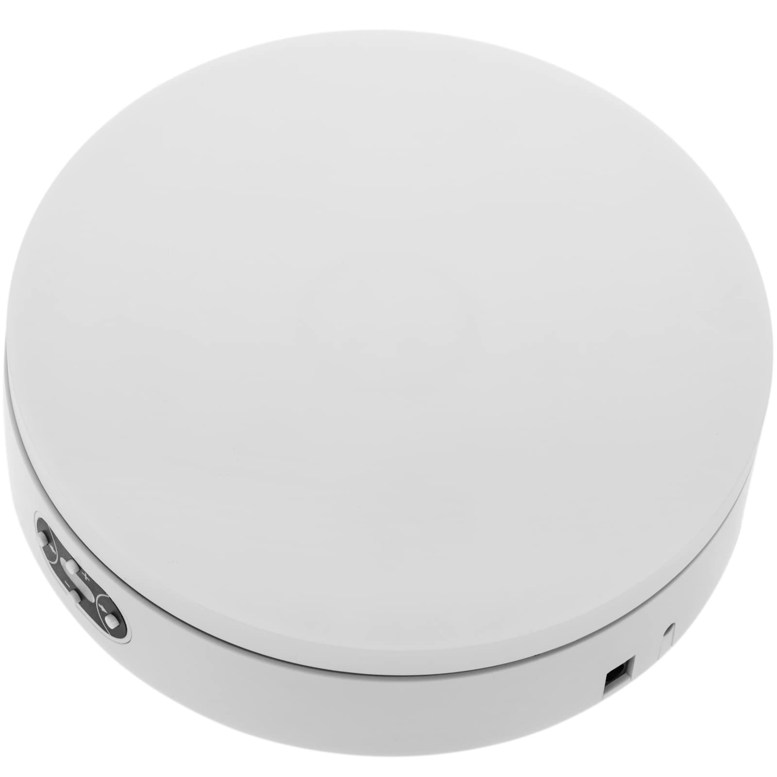 PrimeMatik PrimeMatik - Plateau tournant électrique de 20 cm en Blanc avec télécommande et 24 Fonctions