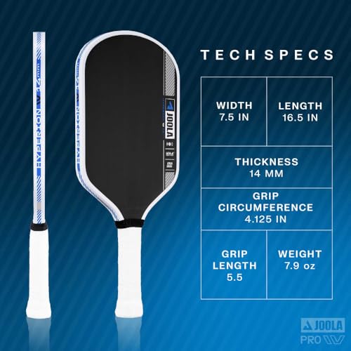 Image of JOOLA Pro IV Pickleball Paddles - Raw Carbon Fiber Surface - Perseus, Hyperion, Scorpeus & Magnus Shapes - 14mm /16mm - Tech Flex Power - Propulsion Core - Wide or Elongated - UPA-A and USAP Approved