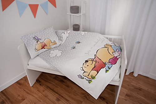 Herding Winnie Puuh Kleinkinder-Bettwäsche-Set, Wendemotiv, Bettbezug 100 x 135 cm, Kopfkissenbezug 40 x 60 cm, Flanell/Biber - Image 7