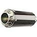 Hotbodies Racing MGP Growler Slip-On Exhaust (Carbon Fiber with Stainless End Cap) for 18-19 Kawasaki EX400ABS