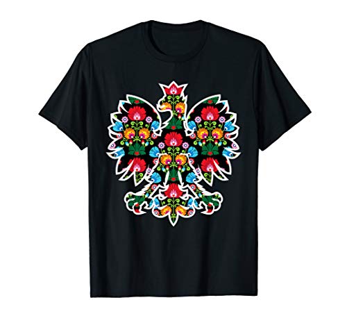 POLISH EAGLE | Poland WYCINANKI Emblem, Polish Folk Art Fest T-Shirt