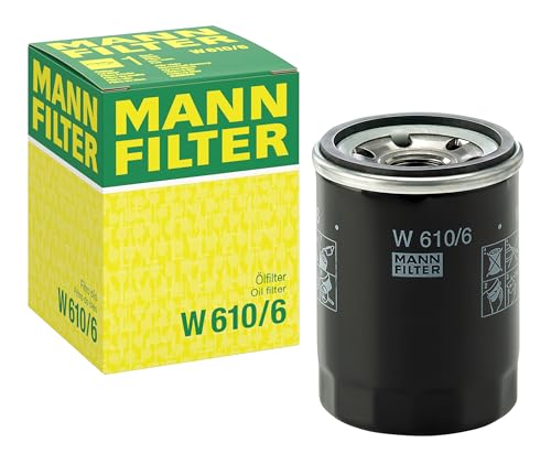 MANN FILTER W 610/6 Filtro de aceite   para Automóviles + Vehículos de transporte