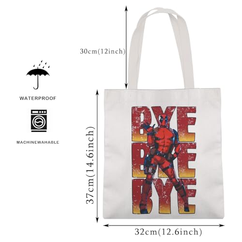 MAOFAED Movie Inspired Gift, Funny Dancing Man Bye Bye Bye Tote Bag, Comics Book Lover Gift (bye bye bye)2
