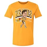 500 LEVEL Austin Reaves Los Angeles Lakers Cartoon Shirt (Gold, Large)
