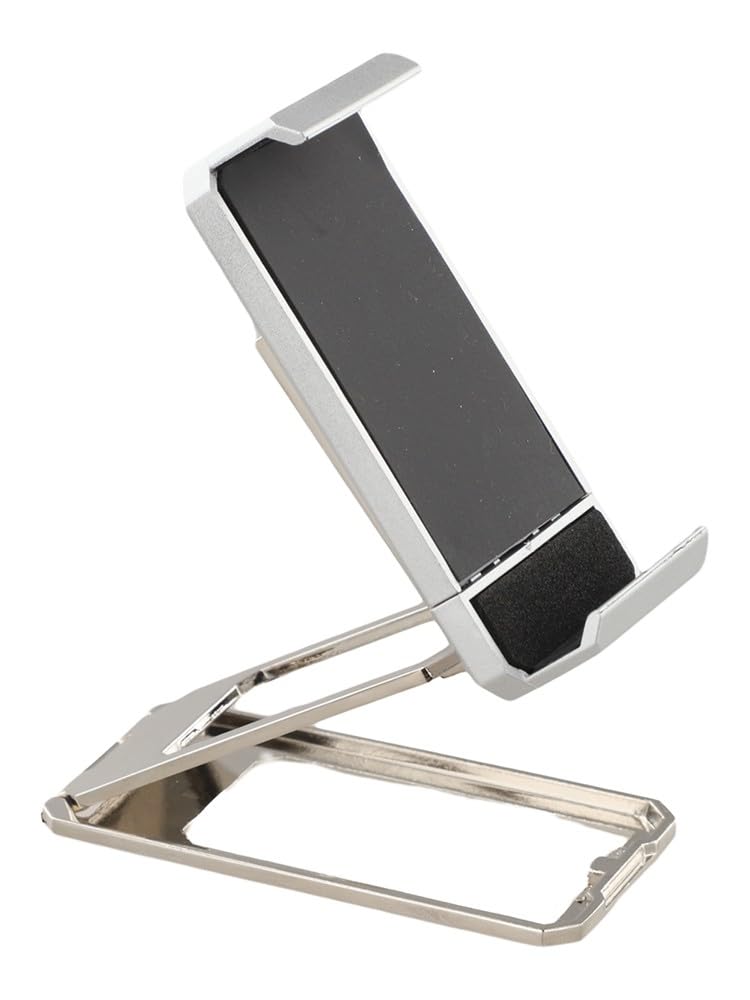 Regolabile per 360 pieghevole magnetico posteriore clip supporto del telefono, staffa portatile in metallo mobile, per design compatto con rotazione multi-angolo, nero